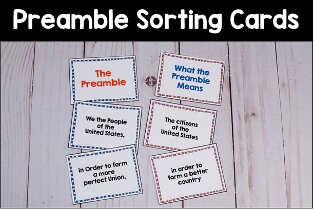preamble matching cards