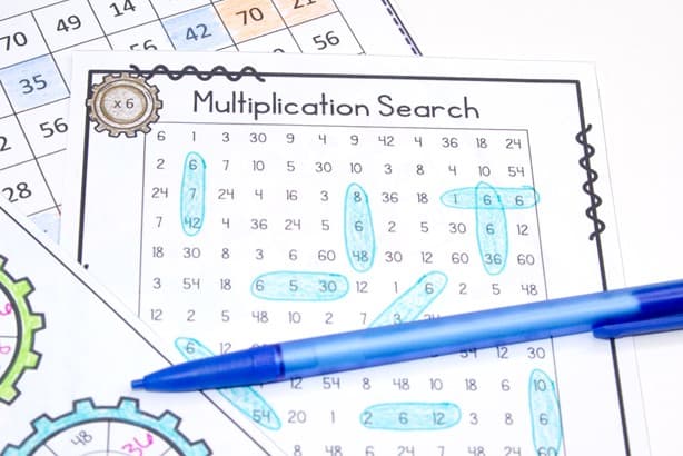multiplication fact search