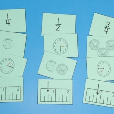 relating fractions to time, money, and rulers