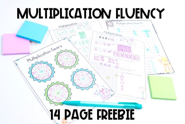 no prep multiplication activities