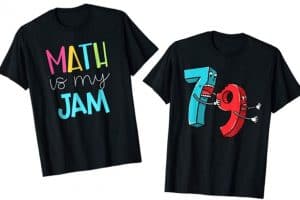 cute math shirts found on amazon.com