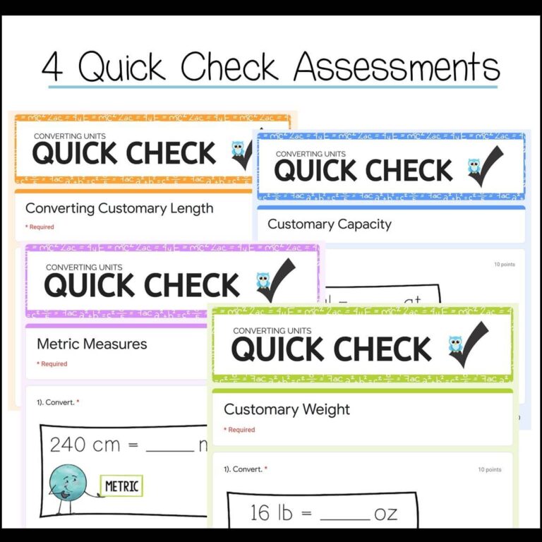 Measurement Conversions using Google Forms - Hooty's Homeroom