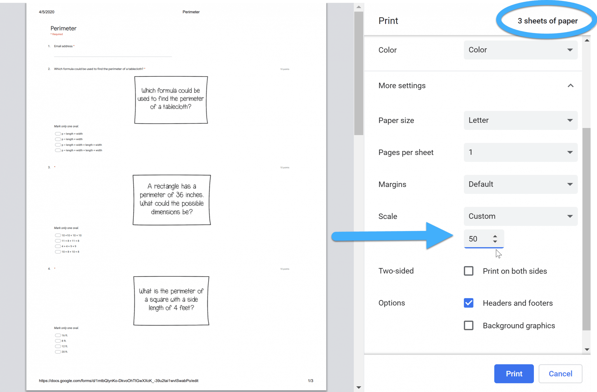 Tech Tip: Printing Google Forms - Hooty's Homeroom