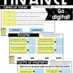 personal finance literacy sample activities