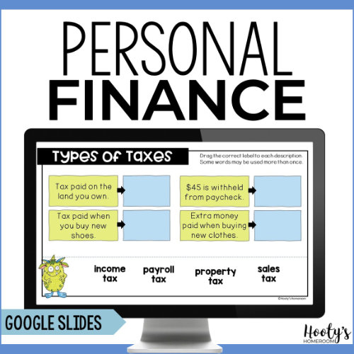sample activity from personal finance literacy resource