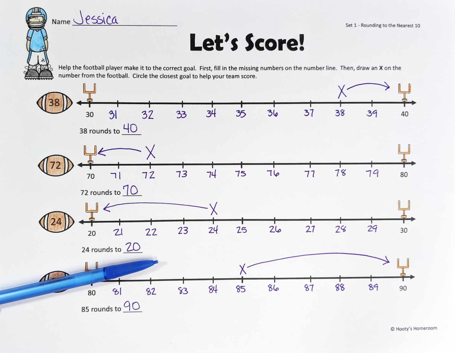 Rounding Made Easy with Number Lines Hooty's Homeroom