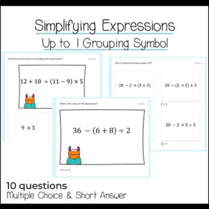 Algebraic Expressions Using Google Forms - Hooty's Homeroom