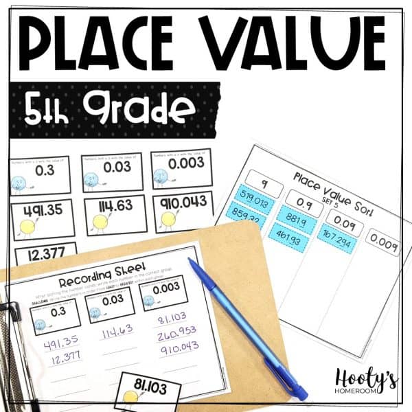 decimals to the thousandths place activities