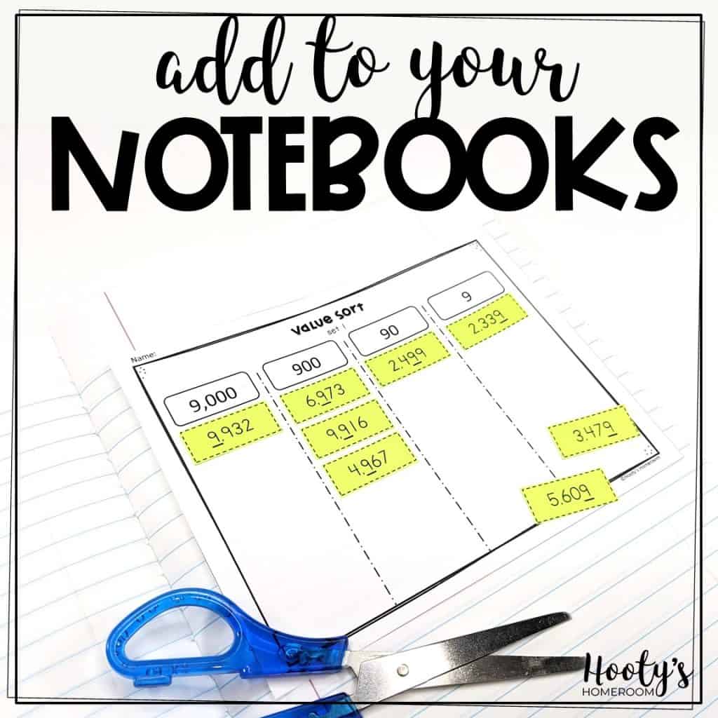 Place Value Sorts - Hooty's Homeroom