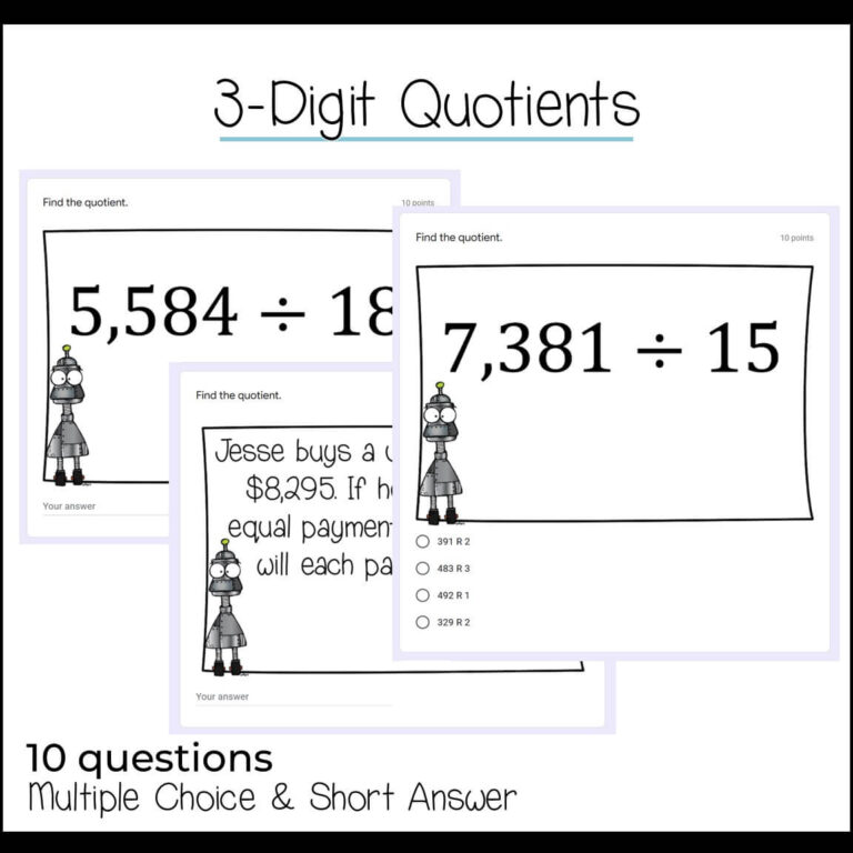 Multiplication and Division Using Google Forms - Hooty's Homeroom