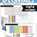 sample activity from multiplying decimals by whole numbers
