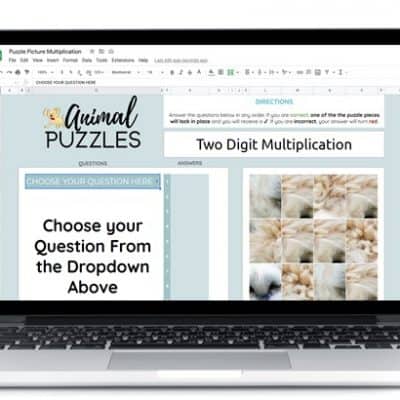 easy to use google sheets math activities