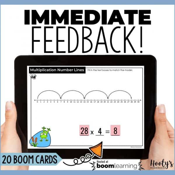 students receive immediate feedback while using boom cards