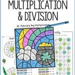 st. patrick's day multiplication and division activities