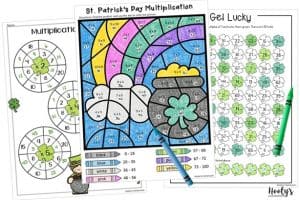 no-prep St. Patrick's Day math activities