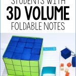3d volume foldable notes filled with cubes