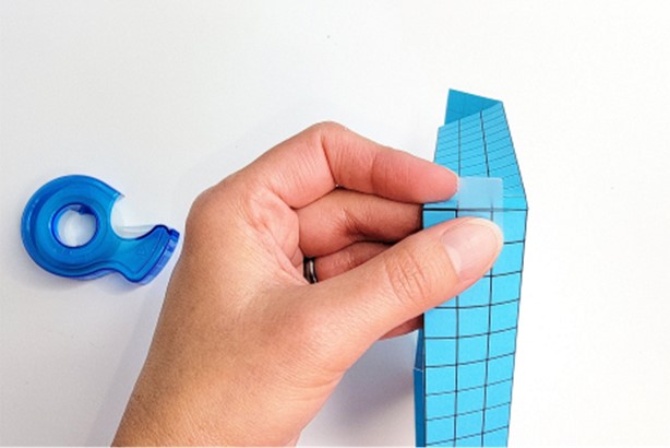 tape the sides together to complete this volume activity