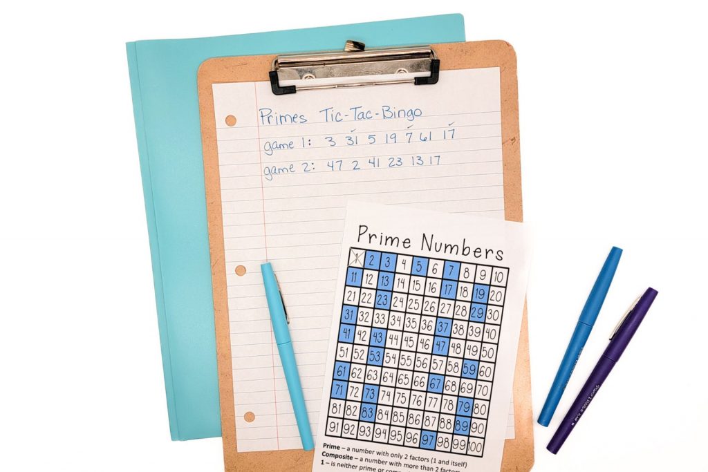 prime number teacher sheet