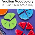 teach fraction vocabulary in just 5 minutes a day