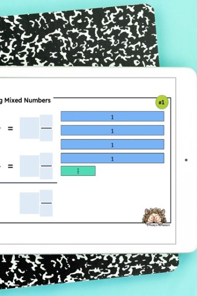 use digital manipulatives to subtract mixed numbers with regrouping