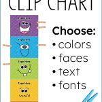 customize the color, graphics, text, and fonts of your clip chart