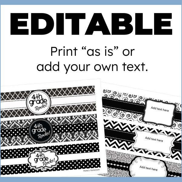 print labels "as is" or customize your text