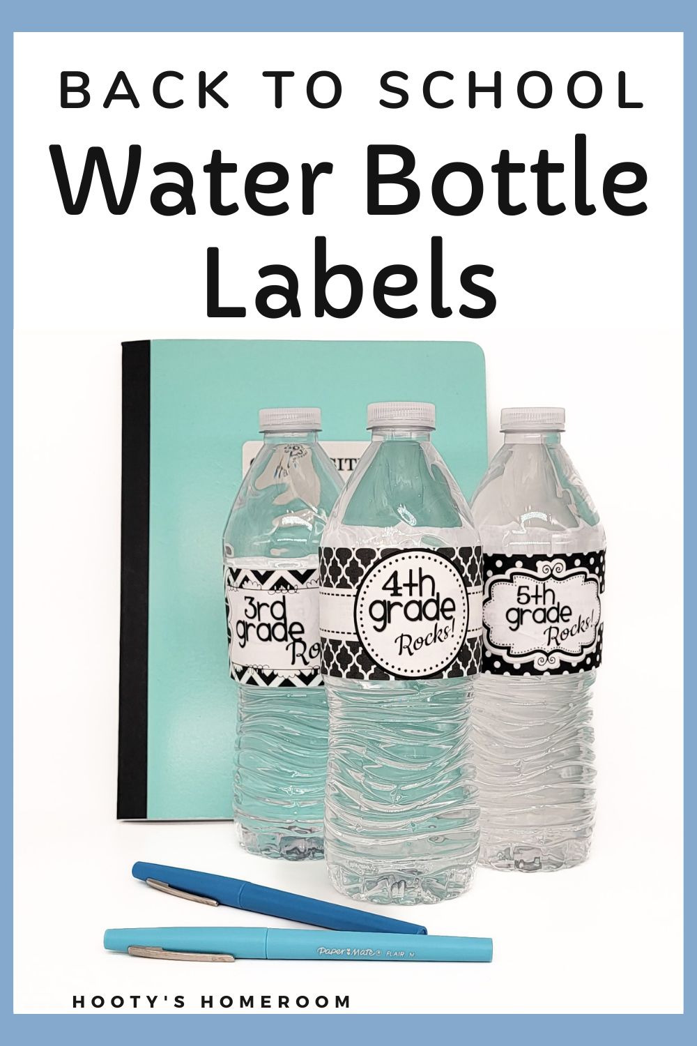 Water Bottle Labels – Editable Back to School Gifts | Hooty's Homeroom