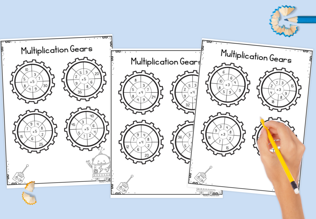 multiplication circle puzzle worksheets