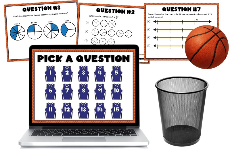 test prep trashketball is a fun test prep activity your students will love playing