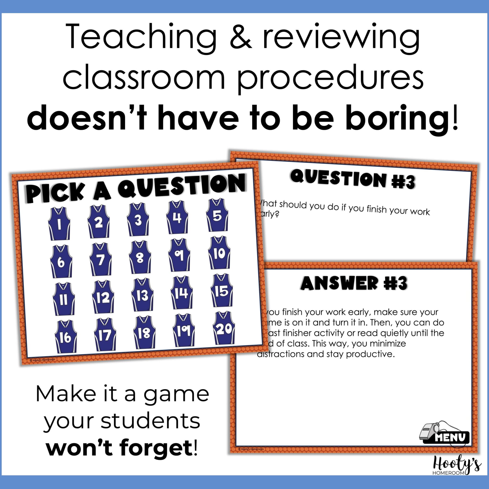 Back to School Classroom Expectations Game - Hooty's Homeroom