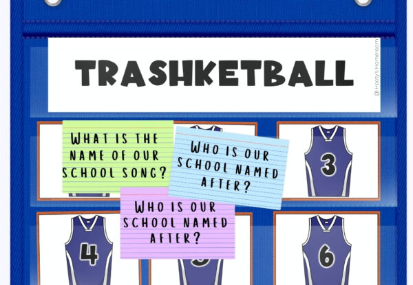 back to school trivia game can be played using trashketball