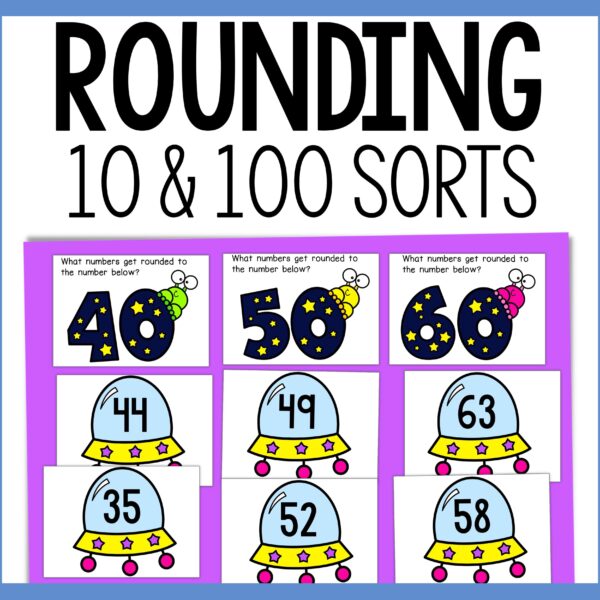 colorful rounding to the nearest 10 and 100 centers