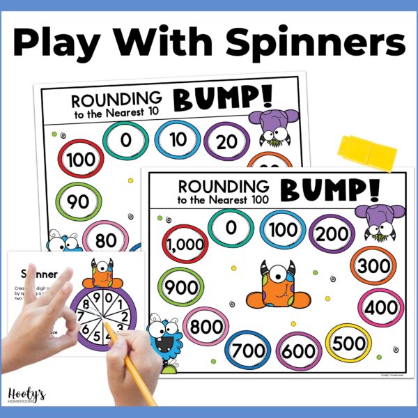 play this rounding game with spinners