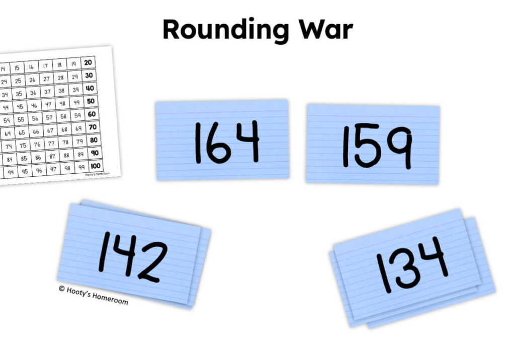 rounding war is an easy rounding game that students can make