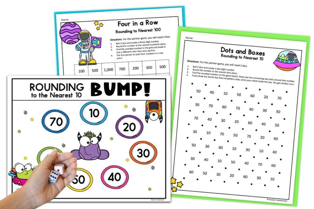 save time with print and go easy rounding games