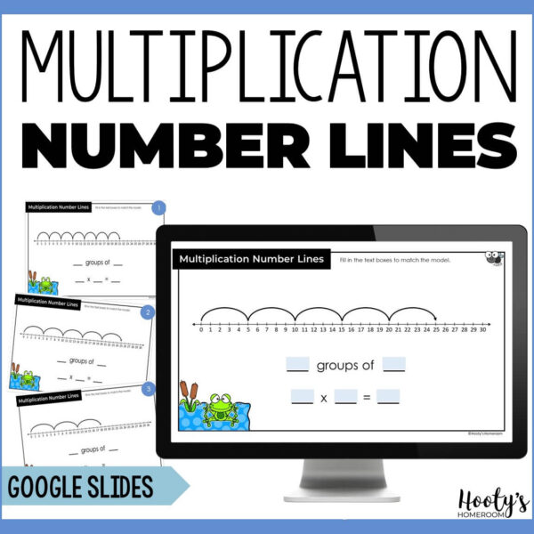 multiplication on a number line activities