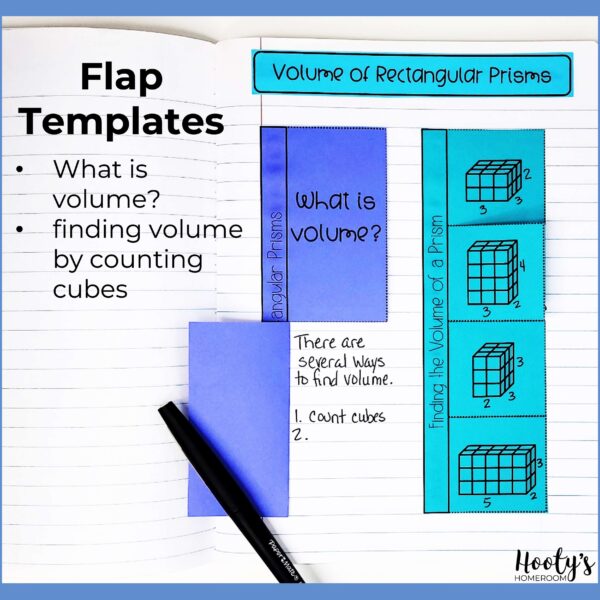 folded volume notes templates