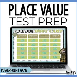 place value jeopardy test prep game