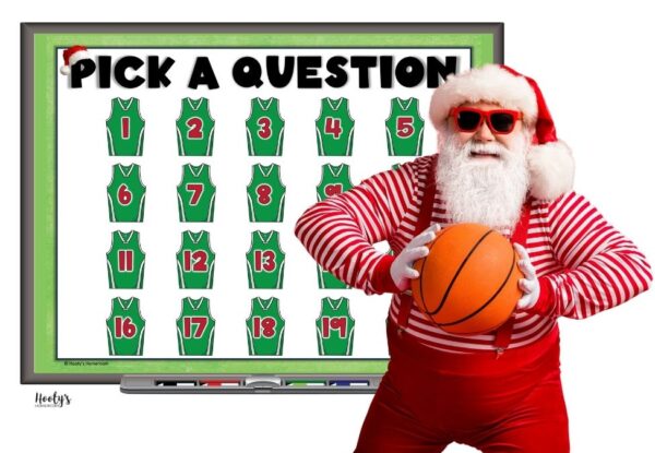 Christmas Word Problems Trashketball game for 3rd grade multiplication and division review