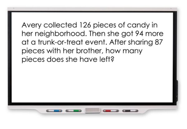 High cognitive overload explains why some students struggle with word problems. Word problems with a lot of text can be overwhelming.