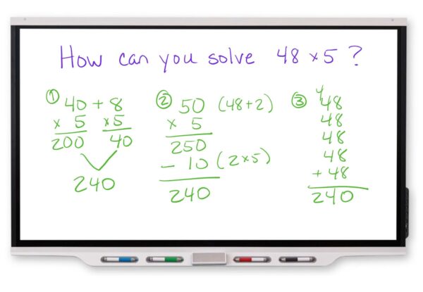 Daily math warm ups can include getting students to think flexible by coming up with more than one way to solve a problem.