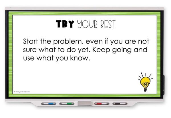 Students need to be taught key strategies for what to do when they get stuck.