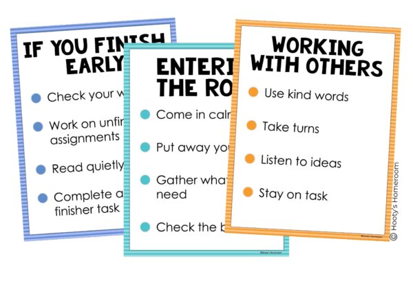 The first week of school is the perfect time to teach classroom rules and procedures.