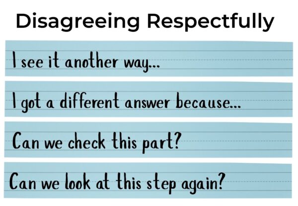 Students need to be taught how to disagree respectfully.