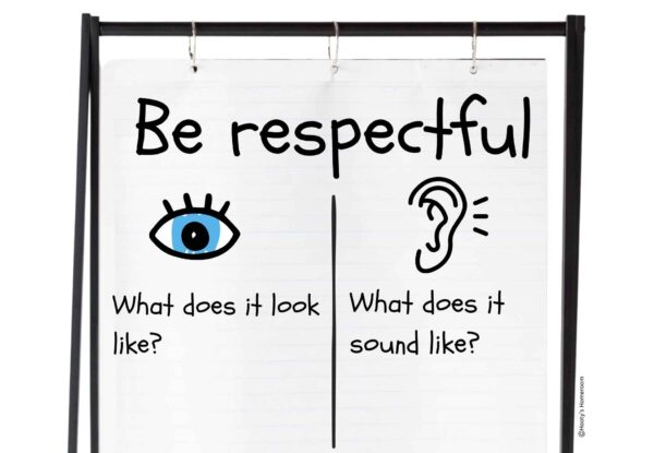 Students need to understand what classroom rules and procedures look like and sound like.