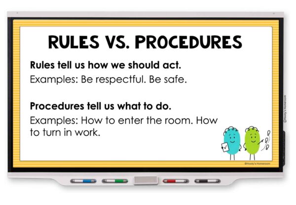 Teach classroom rules with a simple lesson rather than reading from posters.